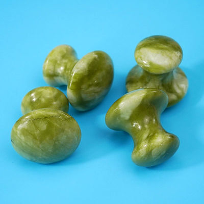 Pierre de massage en forme de champignon de jade naturel vert pour le massage musculaire et la beauté du visage Massage de santé Relaxation en 2024
