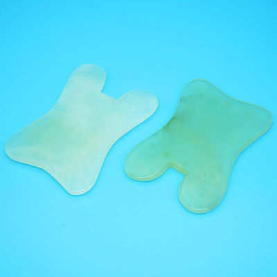 2024 Naturel en forme de U Xiuyan Jade Gua Sha Scraping Tableau de massage pour le massage complet du corps Massage du visage Massageur Outil de beauté de la peau