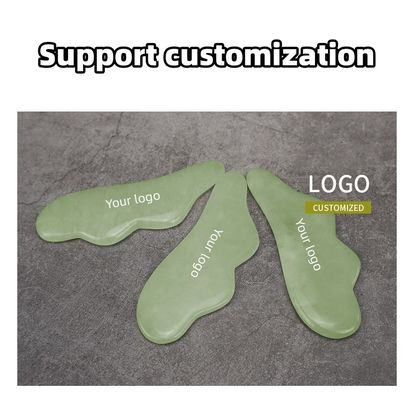 Resserrement de la peau Levé pour éliminer les rides Naturel Xiuyan Jade Gua Sha Scraping Tableau de massage Logo personnalisé 2024 Meilleur produit