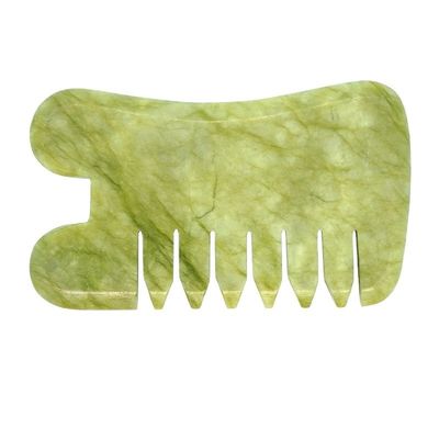 Découvrez les bienfaits du peigne de massage en jade Xiuyan naturel pour un massage nourrissant
