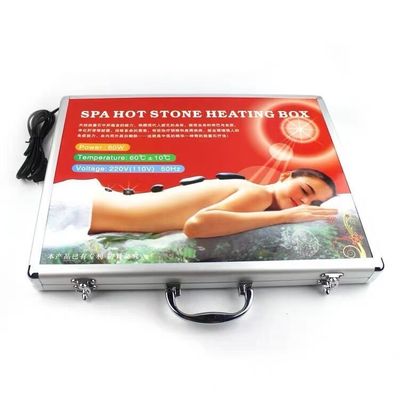 Massage corporel Spa Essentiel 22 pièces Bian Pierre Pierre énergétique ensemble avec comprimé à chaud thermostatique automatique et outils Guasha