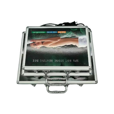 Massage corporel Spa Essentiel 22 pièces Bian Pierre Pierre énergétique ensemble avec comprimé à chaud thermostatique automatique et outils Guasha