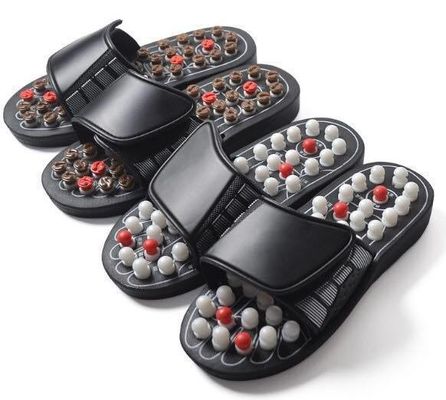Outils de massage Logo personnalisé disponibled soins de santé Acupuncture pantoufles Masseur de pieds Chaussure avec pavé naturel