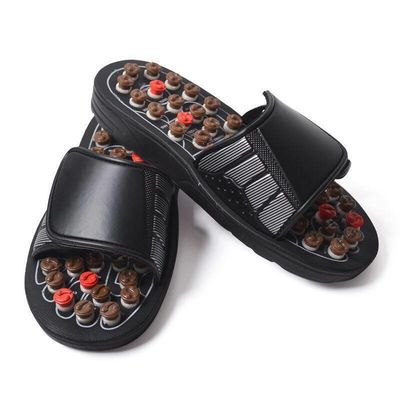 Outils de massage Logo personnalisé disponibled soins de santé Acupuncture pantoufles Masseur de pieds Chaussure avec pavé naturel