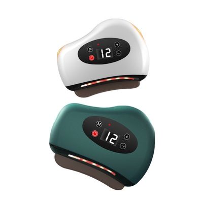 Équipement de massage corporel intelligent pour le visage Bianstone Massage aiguille pierre électrique instrument de grattage avec compresse à chaud