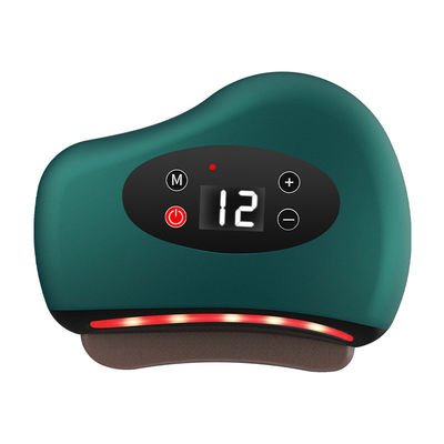 Équipement de massage corporel intelligent pour le visage Bianstone Massage aiguille pierre électrique instrument de grattage avec compresse à chaud