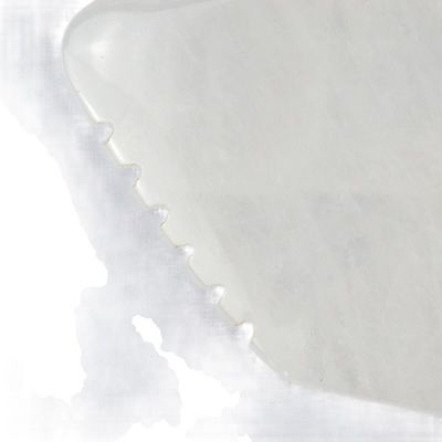 Massageur du corps Gua Sha Tableau de grattage du visage Blanc Jade Stone Guasha Outil pour le visage et SPA équipement de massage d'acupuncture