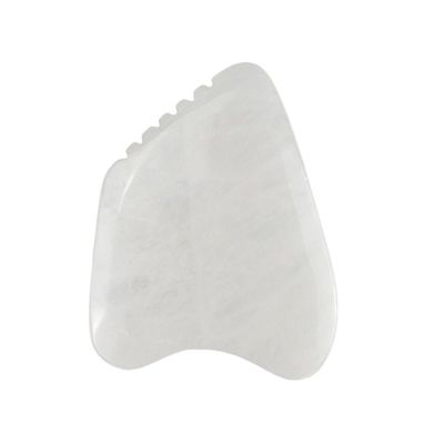Massageur du corps Gua Sha Tableau de grattage du visage Blanc Jade Stone Guasha Outil pour le visage et SPA équipement de massage d'acupuncture