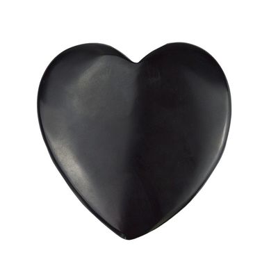 2024 Forme de cœur Naturel Noir Bian Stone Gua Sha Scraping Massage Outil pour le drainage lymphatique