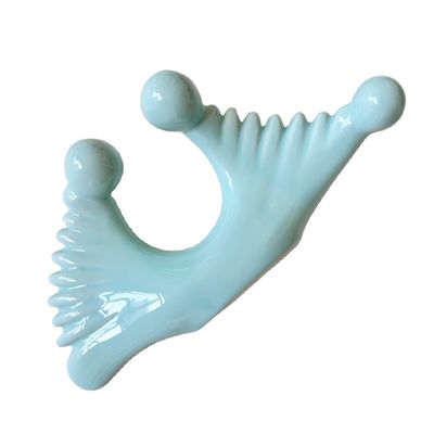 Outil de massage Gua Sha en céramique bleue pour le drainage lymphatique et le rajeunissement de la peau