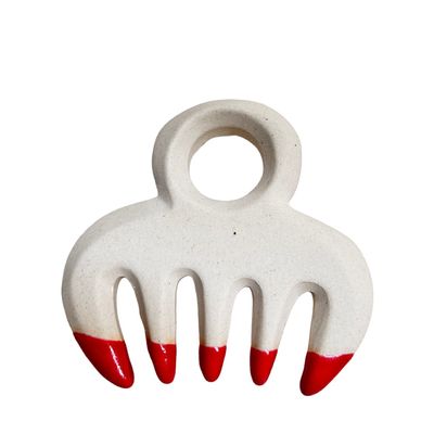 Massageur de visage Peigne de massage du cuir chevelu en céramique Gua Sha pour la tête Meridien soulagement de la douleur Brossage capillaire Meridien Massageur Outils de massage