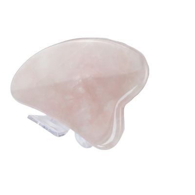 Petite planche de Guasha en pierre de jade Masseur facial personnalisé pour le cou, le dos, l'épaule, la taille, les fesses, la forme du cœur, rose, quartz, gua sha