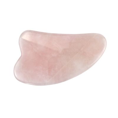 Outil de massage musculaire 2024 Rose Quartz Gua Sha Peau naturelle cristalline Guasha Massageur de beauté pour le lifting du visage et anti-âge