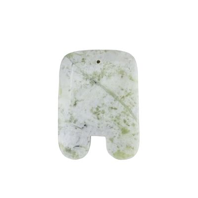 Outil de massage de beauté faciale 2024 en forme de U Natural Xiuyan Jade Gua Sha Scraping Board avec fonction de massage musculaire
