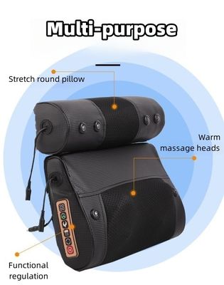 2023 Maison électrique coussin de cou Shiatsu Massageur du dos avec fonction de chaleur et logo personnalisé