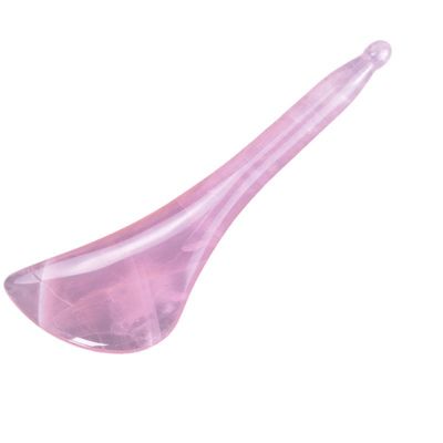 Outil de massage corporel rose quartz stylo Gua Sha Logo disponible pour le bâton d'acupuncture du visage et des yeux