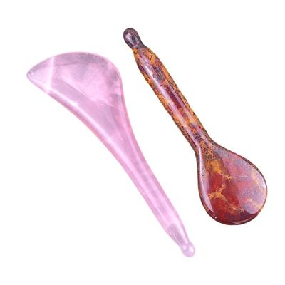 Outil de massage corporel rose quartz stylo Gua Sha Logo disponible pour le bâton d'acupuncture du visage et des yeux