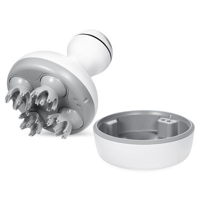Logo personnalisé Disponibled Mini appareil de massage corporel vibrant portable pour la zone de massage de la tête en blanc