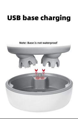 Logo personnalisé Disponibled Mini appareil de massage corporel vibrant portable pour la zone de massage de la tête en blanc