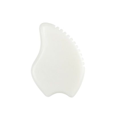 Équipement de massage Meilleur vendeur Massage facial sur mesure en jade blanc Outils de Guasha pour le visage Massage en pierre de jade Plaque Gua Sha