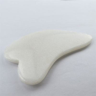 Massageur de corps Gua Sha Scraping Outil de massage Jade blanche Guasha Scraper de planche de Jade naturelle