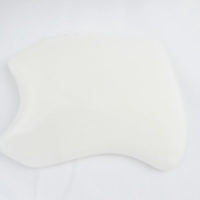 Massageur de corps le plus récent style pur naturel Jade blanc anti-âge Facial Gua Sha Board Gemstone Massage soin de la peau Jade Stone Guasha Outil