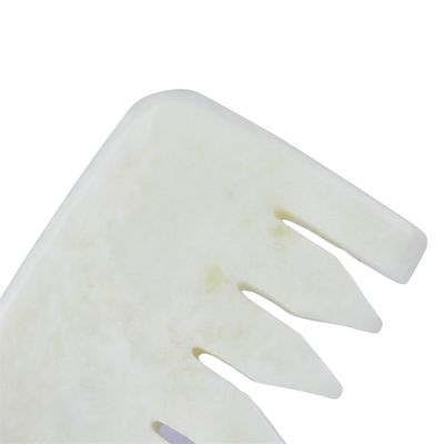 Xiuyan Jade Comb Median Scraping Massage Comb pour le massage musculaire et la pierre naturelle de jade Guasha peigne du cuir chevelu