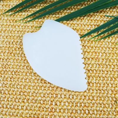 2024 Afghanistan White Jade Gua Sha Scraping Board Logo personnalisé disponible pour le massage musculaire et les soins de santé de la peau