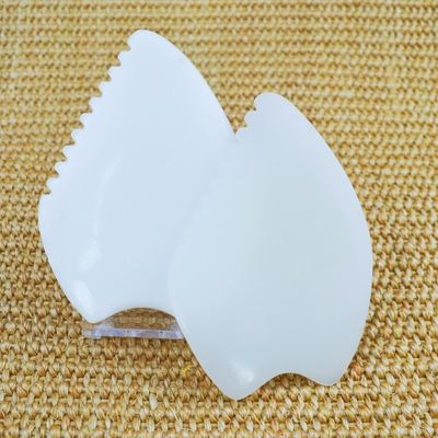 2024 Afghanistan White Jade Gua Sha Scraping Board Logo personnalisé disponible pour le massage musculaire et les soins de santé de la peau