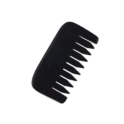 2024 Mini Natural Black Bian Stone Gua Sha Coiffure du cuir chevelu Peigne de massage pour le visage et le corps