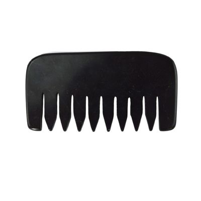 2024 Mini Natural Black Bian Stone Gua Sha Coiffure du cuir chevelu Peigne de massage pour le visage et le corps