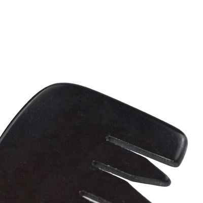 2024 Mini Natural Black Bian Stone Gua Sha Coiffure du cuir chevelu Peigne de massage pour le visage et le corps