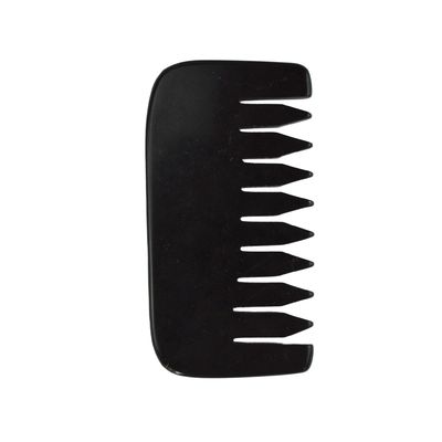 2024 Mini Natural Black Bian Stone Gua Sha Coiffure du cuir chevelu Peigne de massage pour le visage et le corps