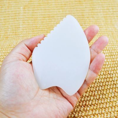 Massage du visage Afghan Jade Blanc Gua Sha Pierre Naturel Jade Pierre Guasha Outil de grattage Les meilleurs vendeurs Équipement de massage corporel