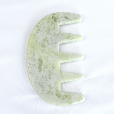 Massageur de visage de pierre de jade Gua Sha peigne tête cuir chevelu outil de massage Guasha pour le massage du corps entier zone Logo personnalisé