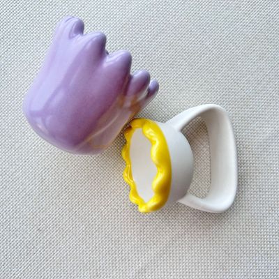 Logo personnalisé disponibled 2024 Masseur de cuir chevelu en céramique à la main pour le corps, la tête, le visage, les soins de santé et l'outil de grattage