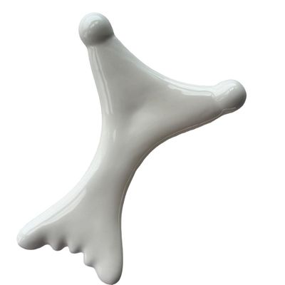 Logo personnalisé Disponibled Massageur de muscles du corps Outil de massage en céramique Gua Sha pour le soin de la peau