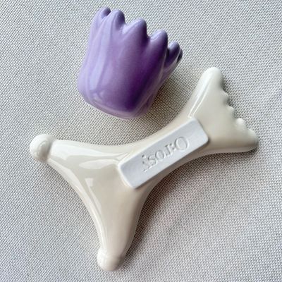 Logo personnalisé Disponibled Massageur de muscles du corps Outil de massage en céramique Gua Sha pour le soin de la peau