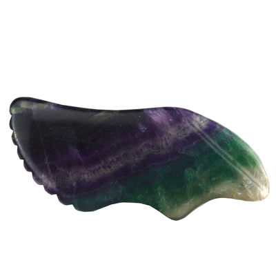 Équipement de massage corporel Les massages les plus vendus pour 2024 Fluorite arc-en-ciel Gua Sha Stone Soins personnels de la peau et spa