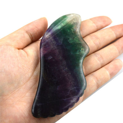 Équipement de massage corporel Les massages les plus vendus pour 2024 Fluorite arc-en-ciel Gua Sha Stone Soins personnels de la peau et spa
