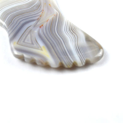 Logo personnalisé disponibled 100% Agate gris naturel Gua Sha Outil de massage pour le corps Self Skin Care Spa Levé de beauté du visage