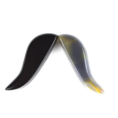 Pierre Gua Sha Obsidian à bande noire naturelle pour le massage corporel et l'outil professionnel de minceur du visage
