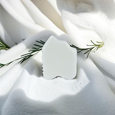 Jade blanche Facial Guasha Renouvellement de la peau naturel artisanale Guérison de la pierre de jade Gua Sha Scraping Massage outils pour logo personnalisé