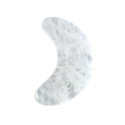 2024 forme de lune clair quartz Gua Sha grattage planche de massage Guasha pierre masseur facial pour la santé du corps et les soins de beauté