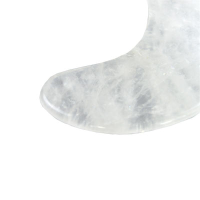 2024 forme de lune clair quartz Gua Sha grattage planche de massage Guasha pierre masseur facial pour la santé du corps et les soins de beauté