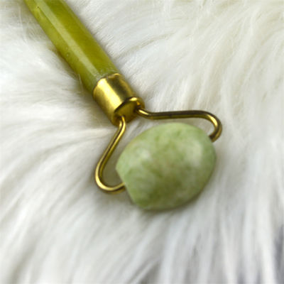 Xiuyan Jade soins de la peau de la pierre de jade thérapie de l' œil du visage de la peau de resserrement de spa éliminer les rides masseur face roulant avec poignée de fleur