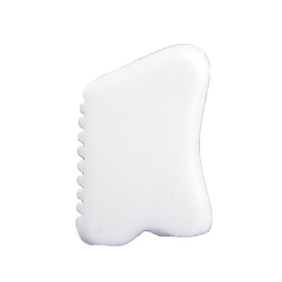 OEM Logo personnalisé Masseur facial en pierre de jade blanche Gua Sha Masseur facial en pierre de jade naturelle Guasha Scraping Massage Tool pour le visage et le corps