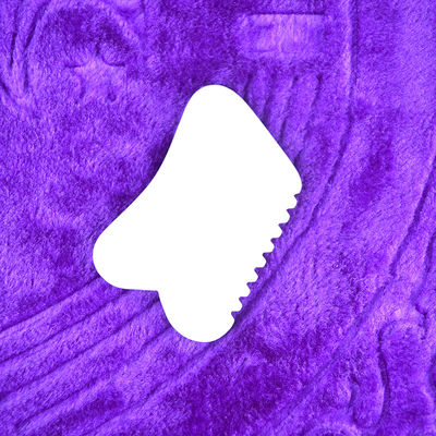 OEM Logo personnalisé Masseur facial en pierre de jade blanche Gua Sha Masseur facial en pierre de jade naturelle Guasha Scraping Massage Tool pour le visage et le corps