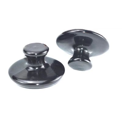 Outil de massage corporel 2024 Pierre Bian Noire Grand Champignon en forme de Gua Sha Massageur pour le massage facial et les soins de santé 55mm*35mm