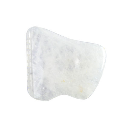 Outil en carton en forme de gua sha en quartz clair pour la santé de la peau du visage et du cou OEM/ODM accepté